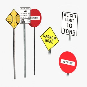 Road Signs Pack - Restrictions and Limits