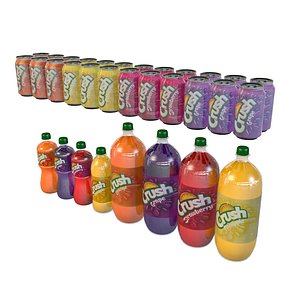 Crush soda bottles and cans