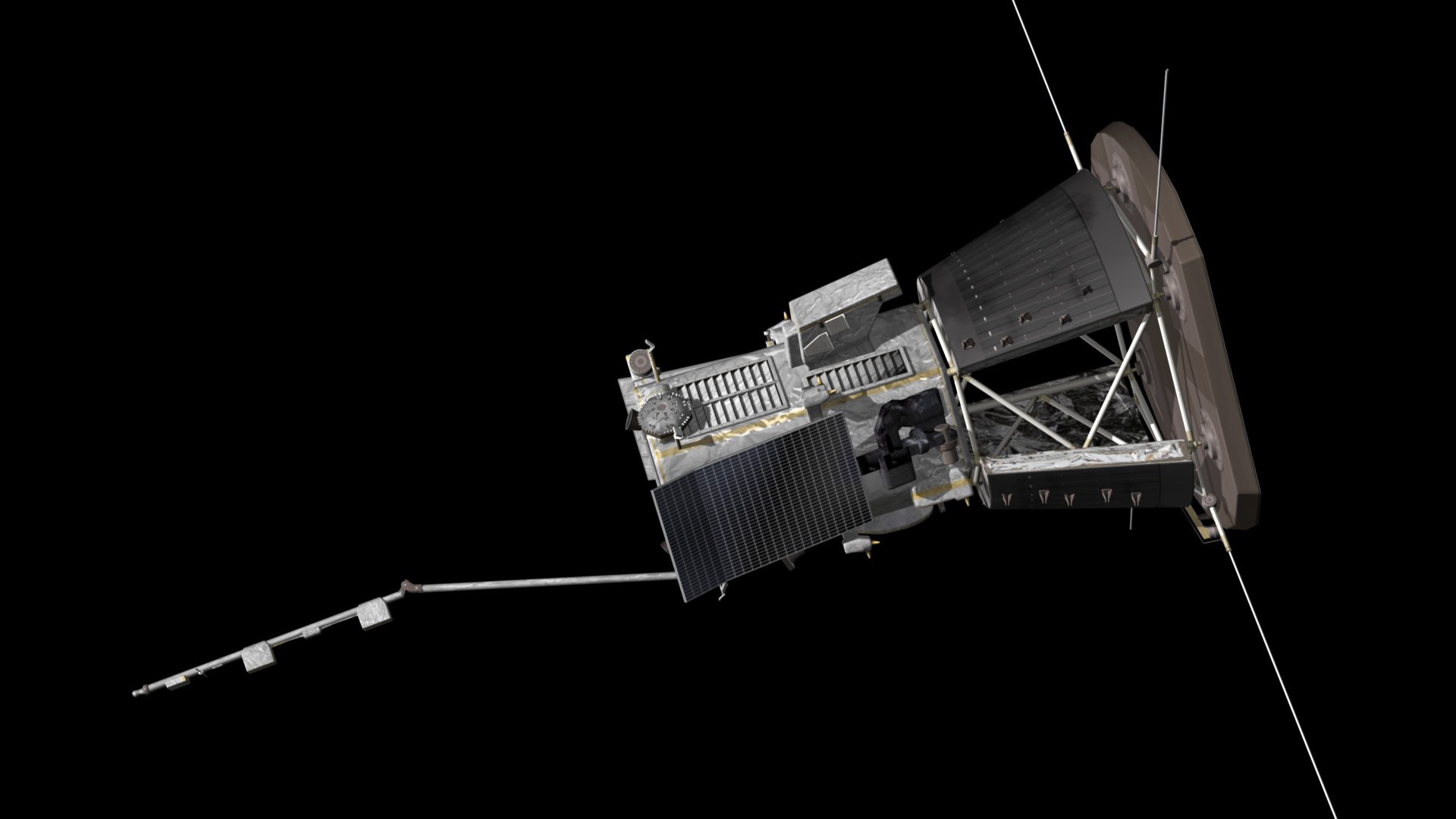 parker solar probe 3D https://p.turbosquid.com/ts-thumb/P9/EumIFP/FxBsozJN/psppr5/jpg/1544454463/1920x1080/fit_q87/00f7db03bc8c3f22b74ae945fa1181ea469acce4/psppr5.jpg