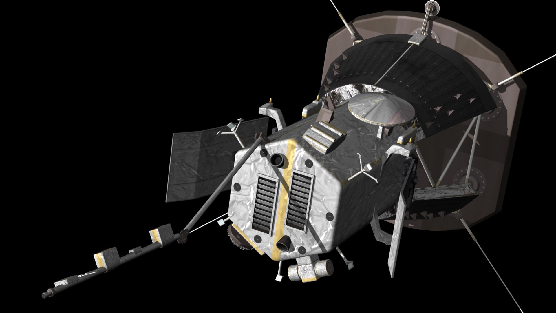 parker solar probe 3D https://p.turbosquid.com/ts-thumb/P9/EumIFP/mGGvUfv1/psppr8/jpg/1544454463/1920x1080/fit_q87/ee5fb70a8f395ee723c4befaa7f70fd4d0f9cb5c/psppr8.jpg