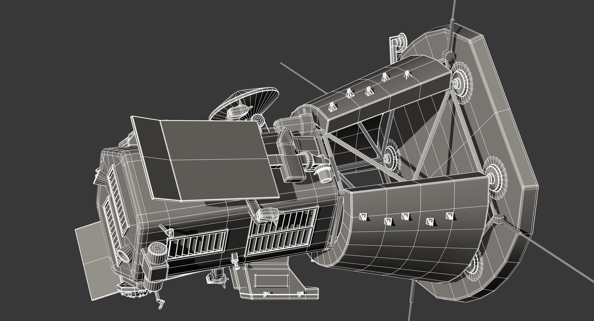 parker solar probe 3D https://p.turbosquid.com/ts-thumb/P9/EumIFP/vlcRh4YD/pspwire4/jpg/1544454463/1920x1080/fit_q87/ec1c47fc8e9b466a0f2dcea81c57a156bd6d273d/pspwire4.jpg