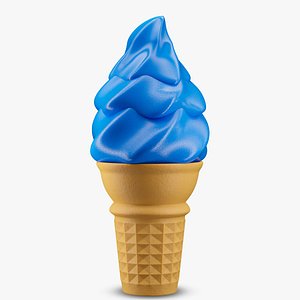 3D Ice Cream Cone 02