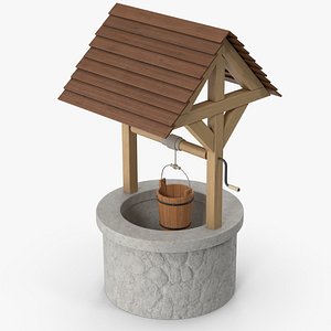 3D Stone Water Well