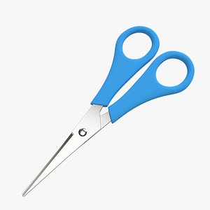 3D scissors paper model
