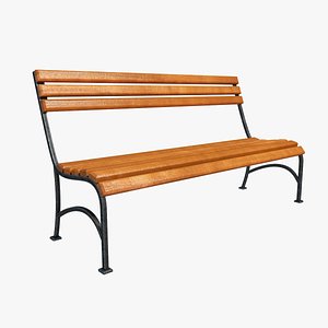 park bench 3d max