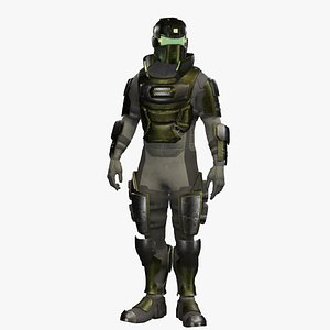Guardian Soldier - Low Poly Character