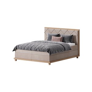 Casa Padrino luxury double bed natural 3D model