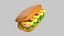 Sándwich de dibujos animados