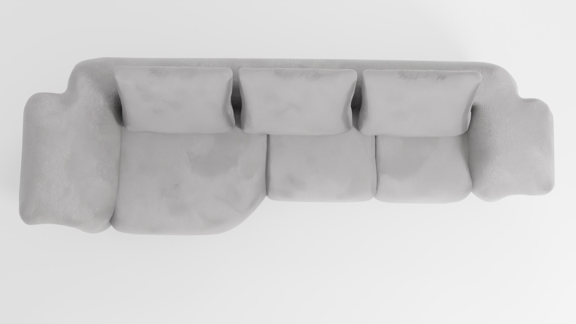 Soft Sofa In Light Colors In A Modern Style 3D Model - TurboSquid 2270439