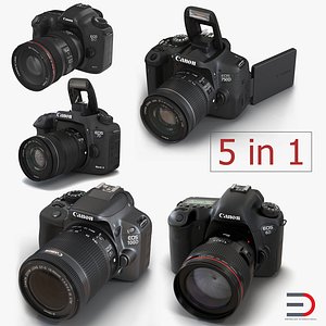 Canon Cameras 3D Models Collection 2