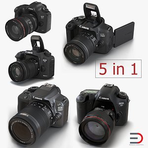 Canon Cameras 3D Models Collection 2