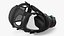 Safety Full Face Respirator Mask on Head 3D