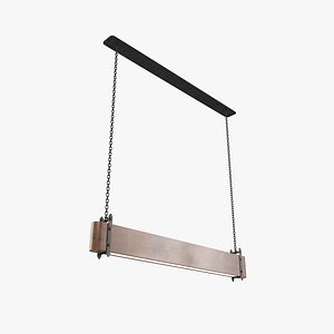 3D wood pendant light
