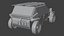 SIFI JEEP Game Ready Lowpoly Model