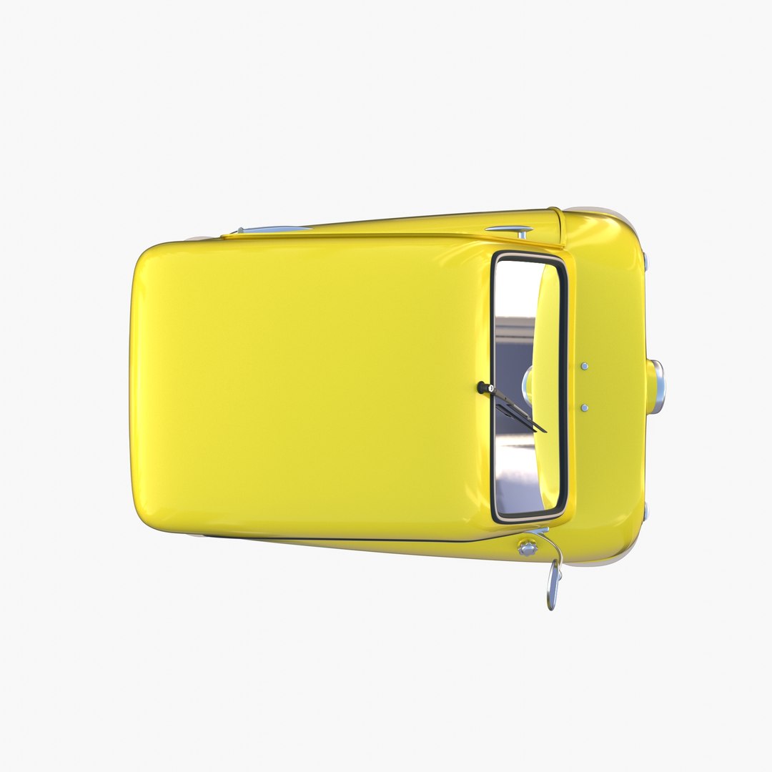 3D Peel P50 Yellow with interior and chassis - TurboSquid 1784315