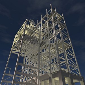 3D Industrial building 26i10