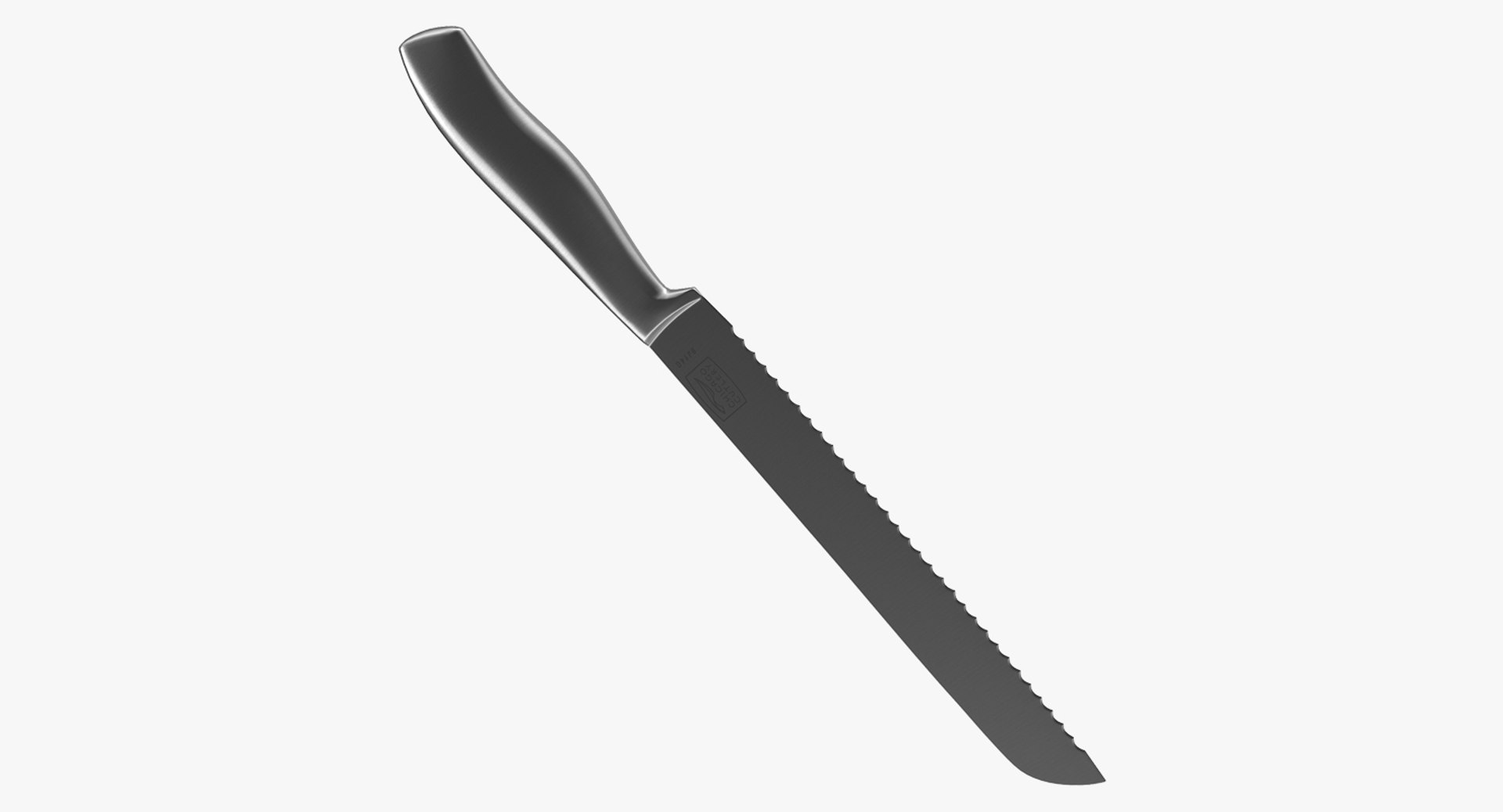 Bread Kitchen Knife 3D model preview