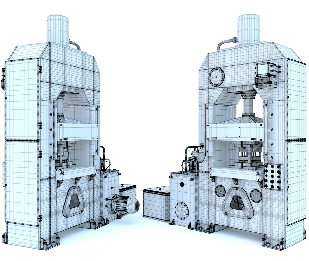 P474A Hydraulic Press - Industrial Machine Tool 3D Model - TurboSquid ...