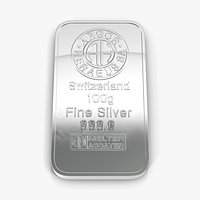 Silver Bar 100g 3D Model