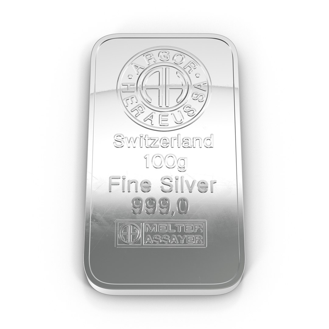 3d Silver Bar 100g