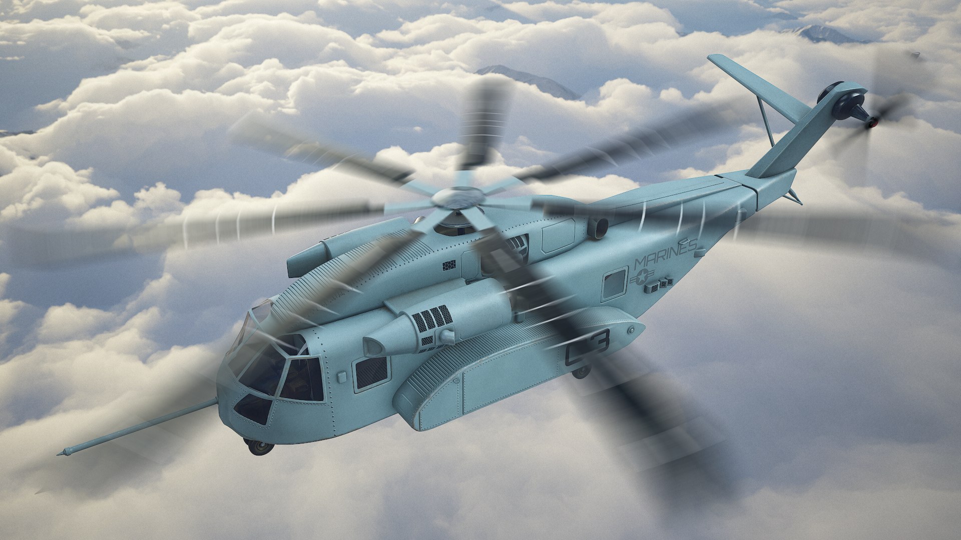realistic helicopter ch-53k 3D https://p.turbosquid.com/ts-thumb/P9/wGDrL4/nMGzNCJx/screenshot038/png/1580930625/1920x1080/fit_q87/fba86a49130043182b03b77cf49d2a183d32579b/screenshot038.jpg