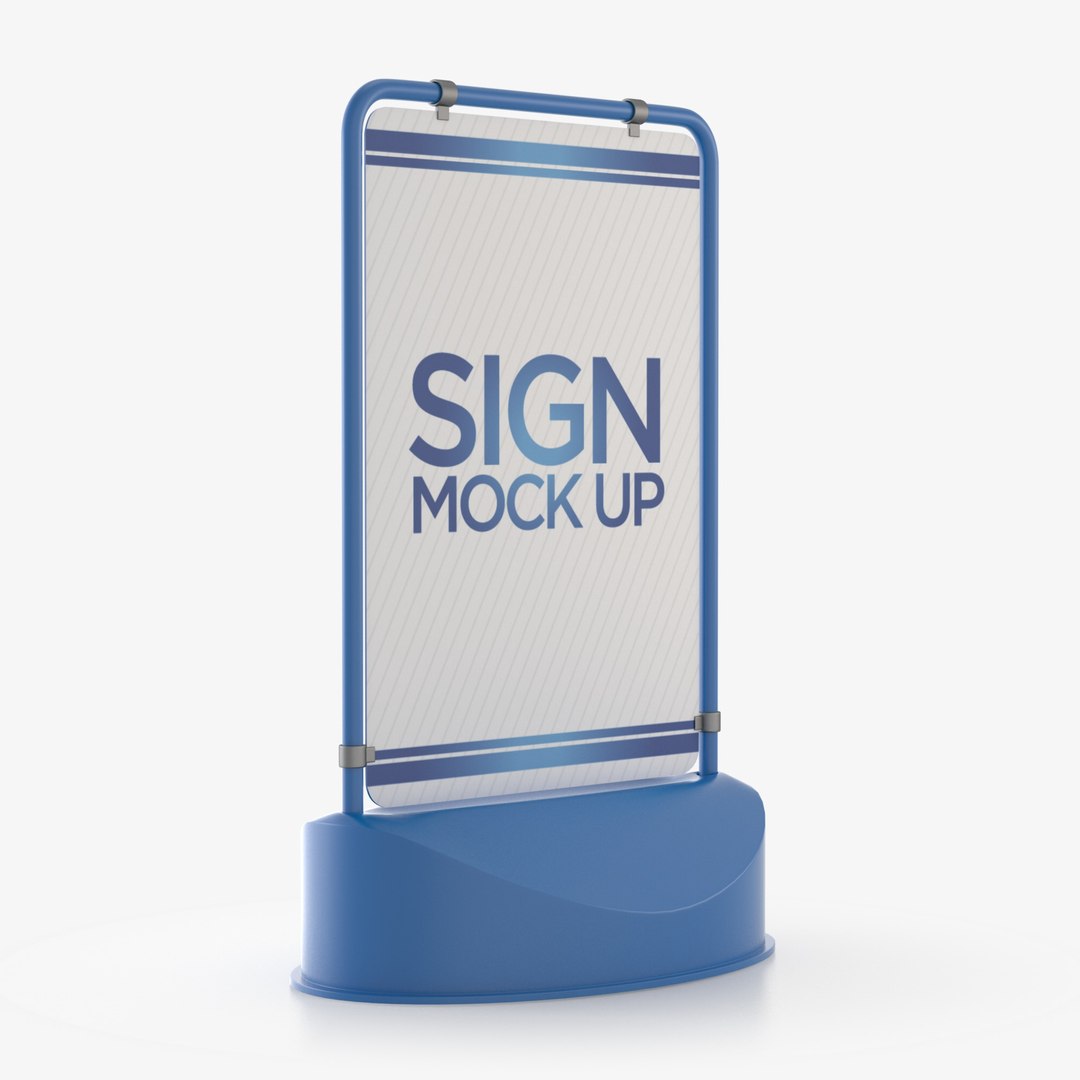 Swing Sign 3D - TurboSquid 1329022