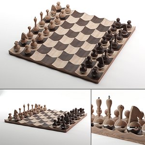 3D Chess Set Wobble model