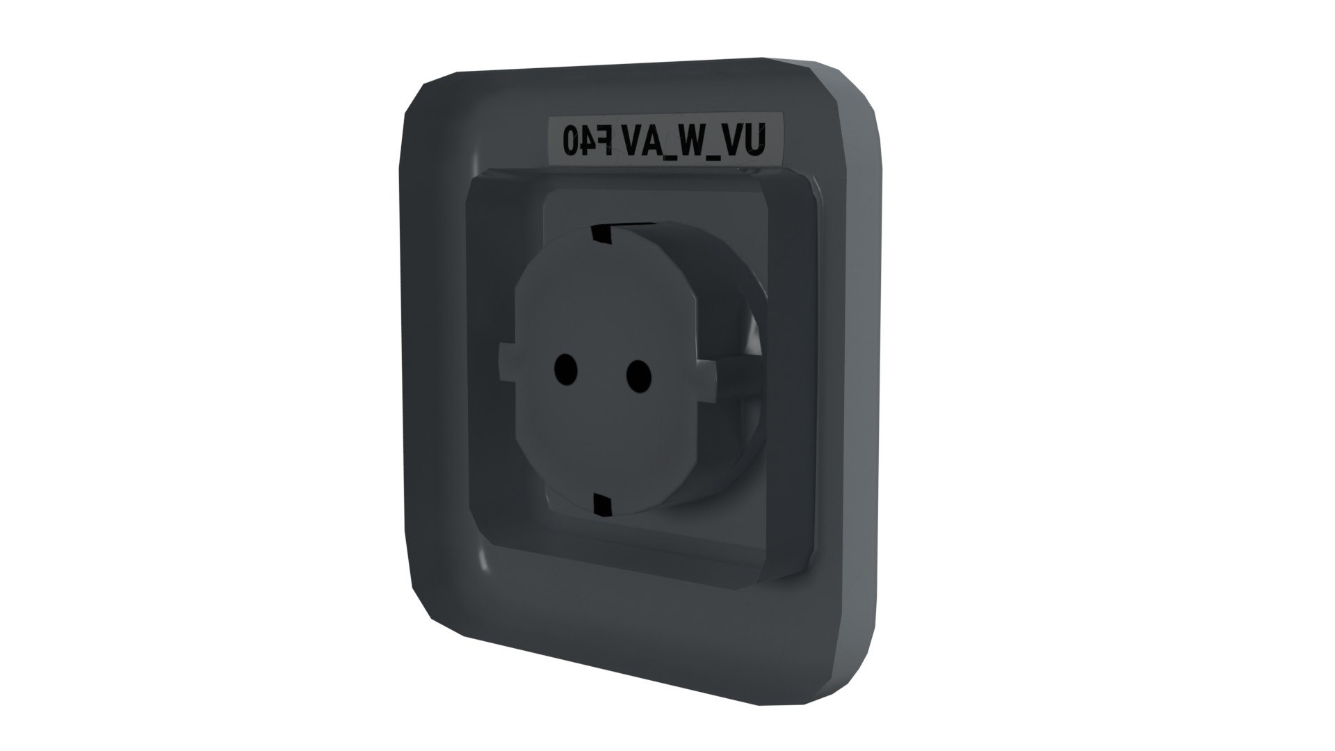 Power Socket German 3D - TurboSquid 2244056