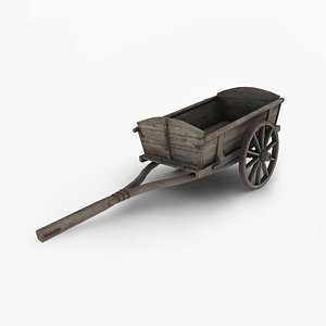 3d wooden wagon