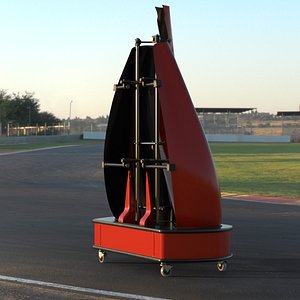 3D model OW Racing Car Body Stand 2