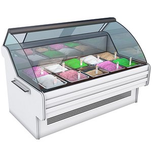 gelato case ice 3D model