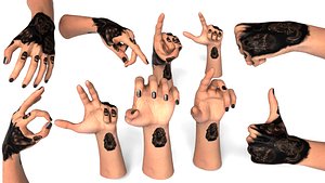 Rigged Hands High Quality With 10 Ready Poses
