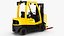3D Toyota Core Electric Forklift Rigged for Maya
