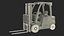 3D Toyota Core Electric Forklift Rigged for Maya