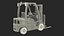 3D Toyota Core Electric Forklift Rigged for Maya