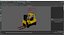3D Toyota Core Electric Forklift Rigged for Maya