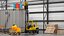 3D Toyota Core Electric Forklift Rigged for Maya