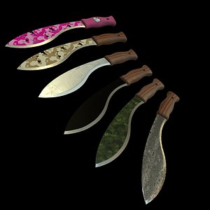 kukri machete 3d x