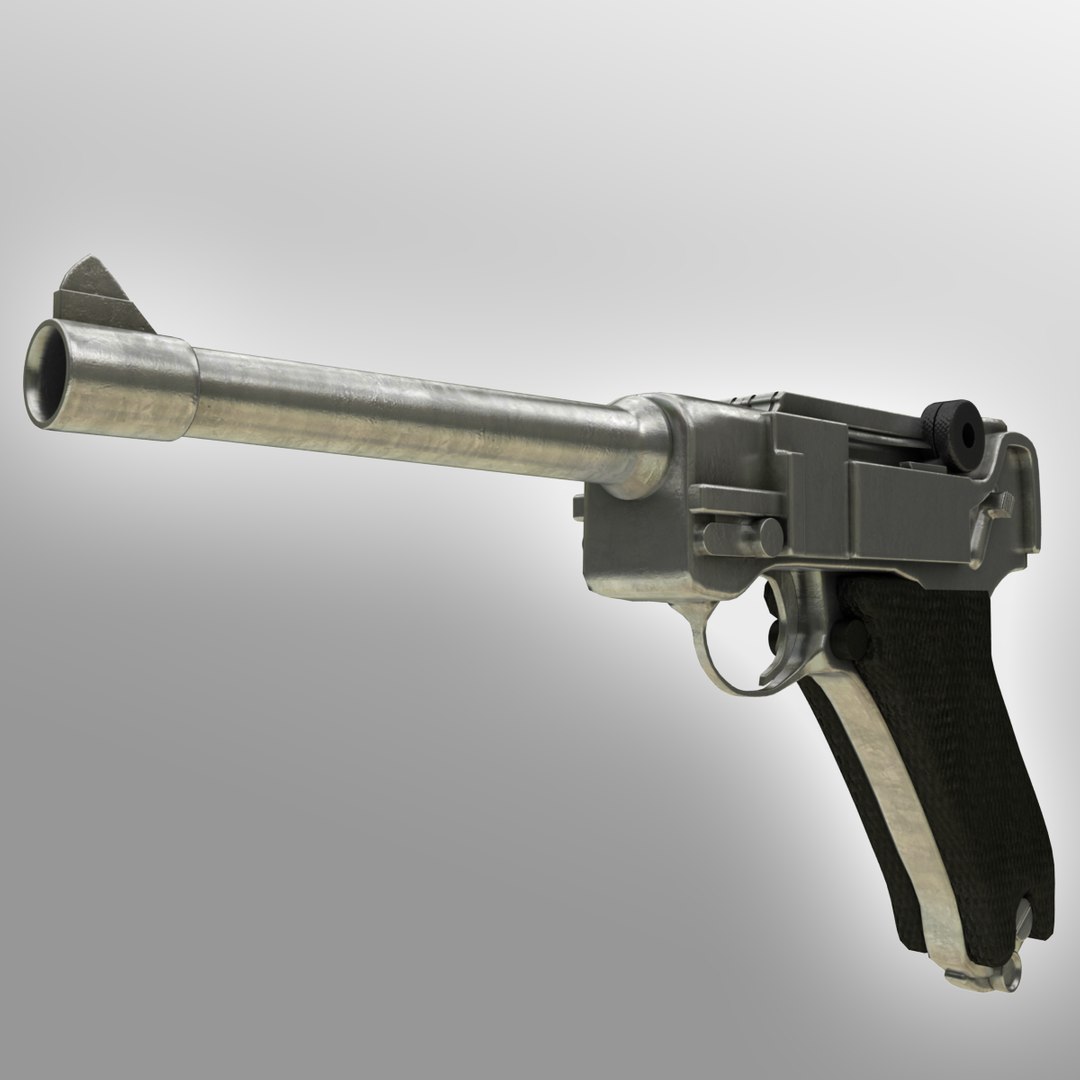 3d Model Realistic Luger 7580