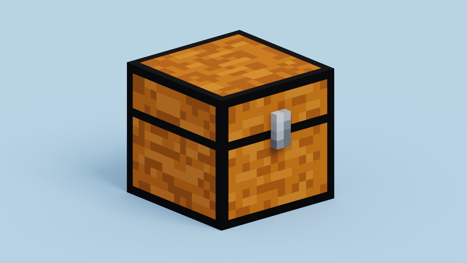 3D Minecraft Chest - TurboSquid 2205655