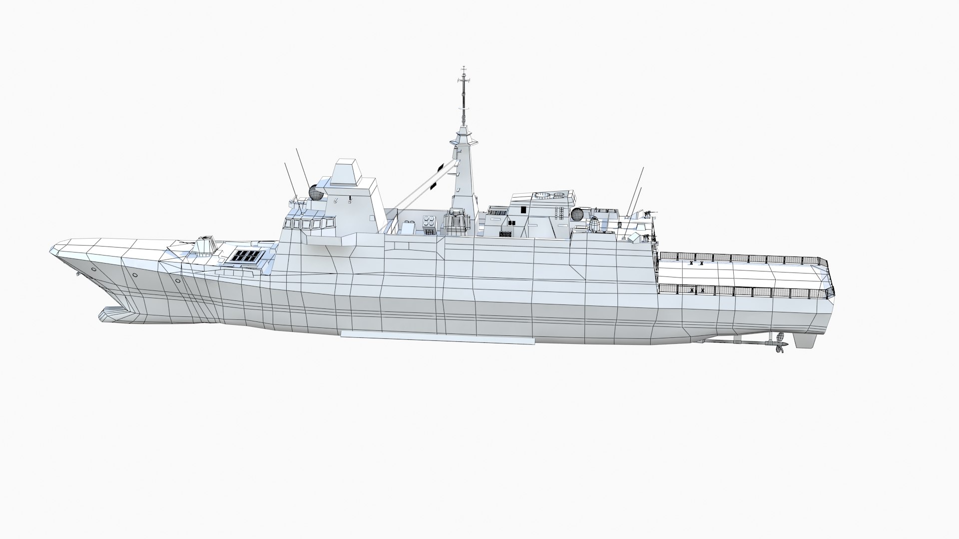 3D Model Aquitaine Class Frigate - TurboSquid 2640294