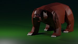 Low poly Bear