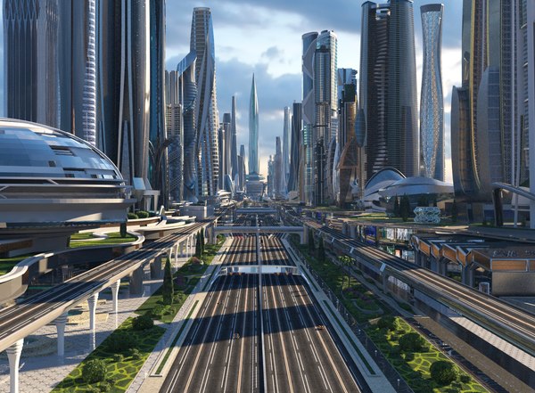 Future City 3D Models for Download | TurboSquid