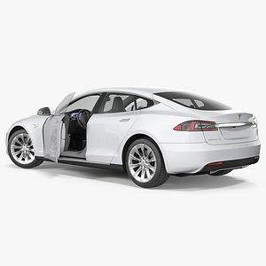 Tesla Model S 60D 2017 Rigged 3D Model