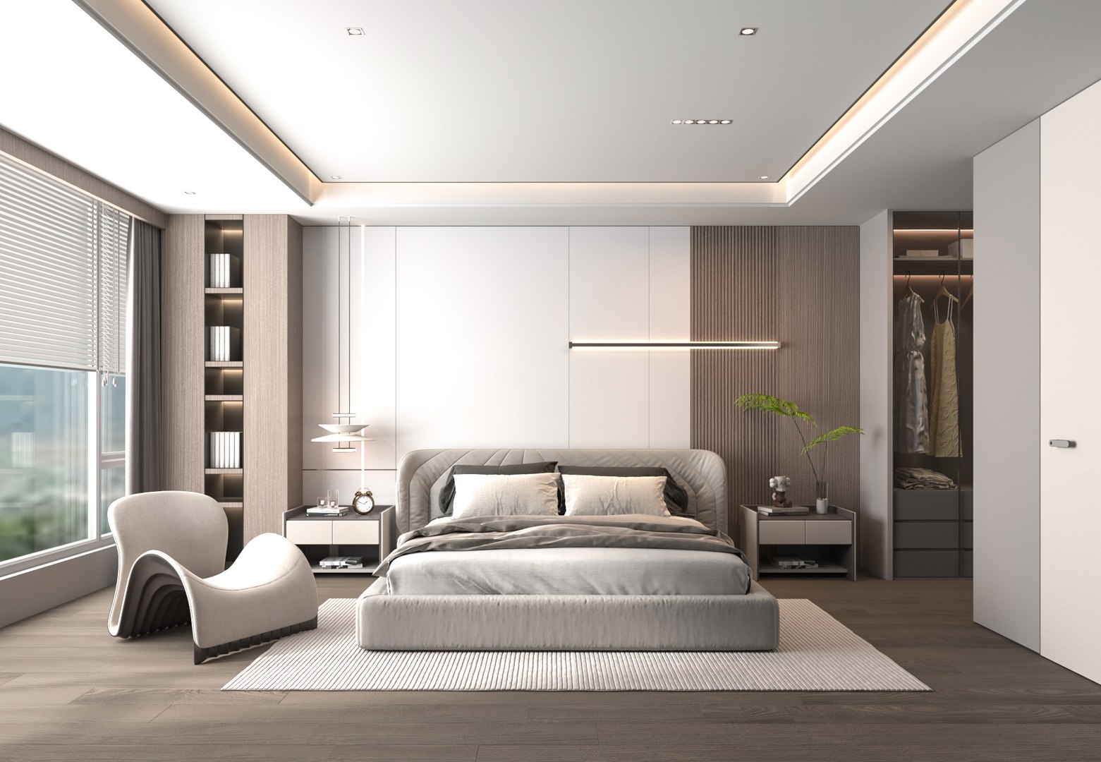 3D model Modern bedroom - TurboSquid 2088537