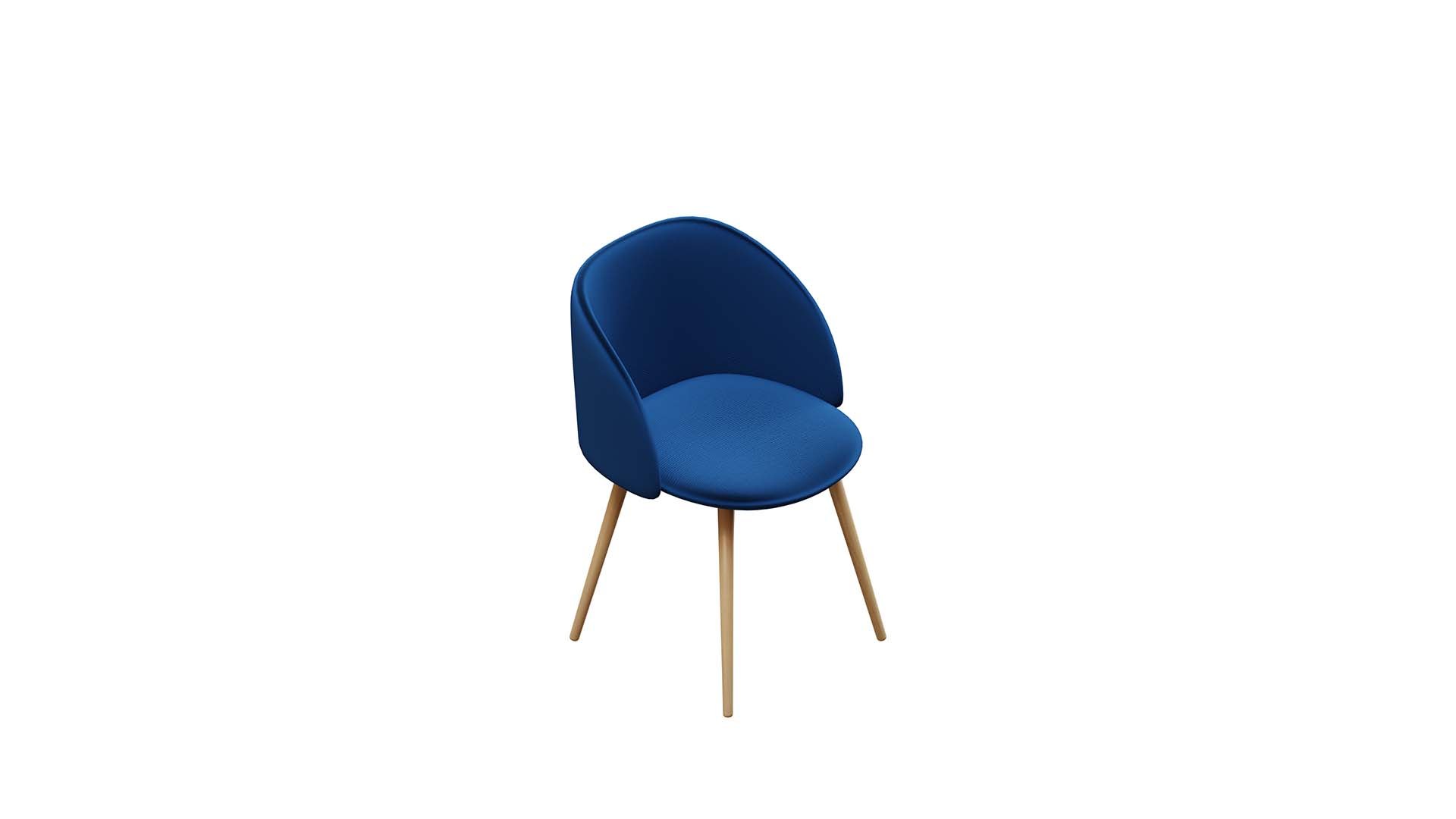 3D Model Velvet Dining Chair - TurboSquid 2080247