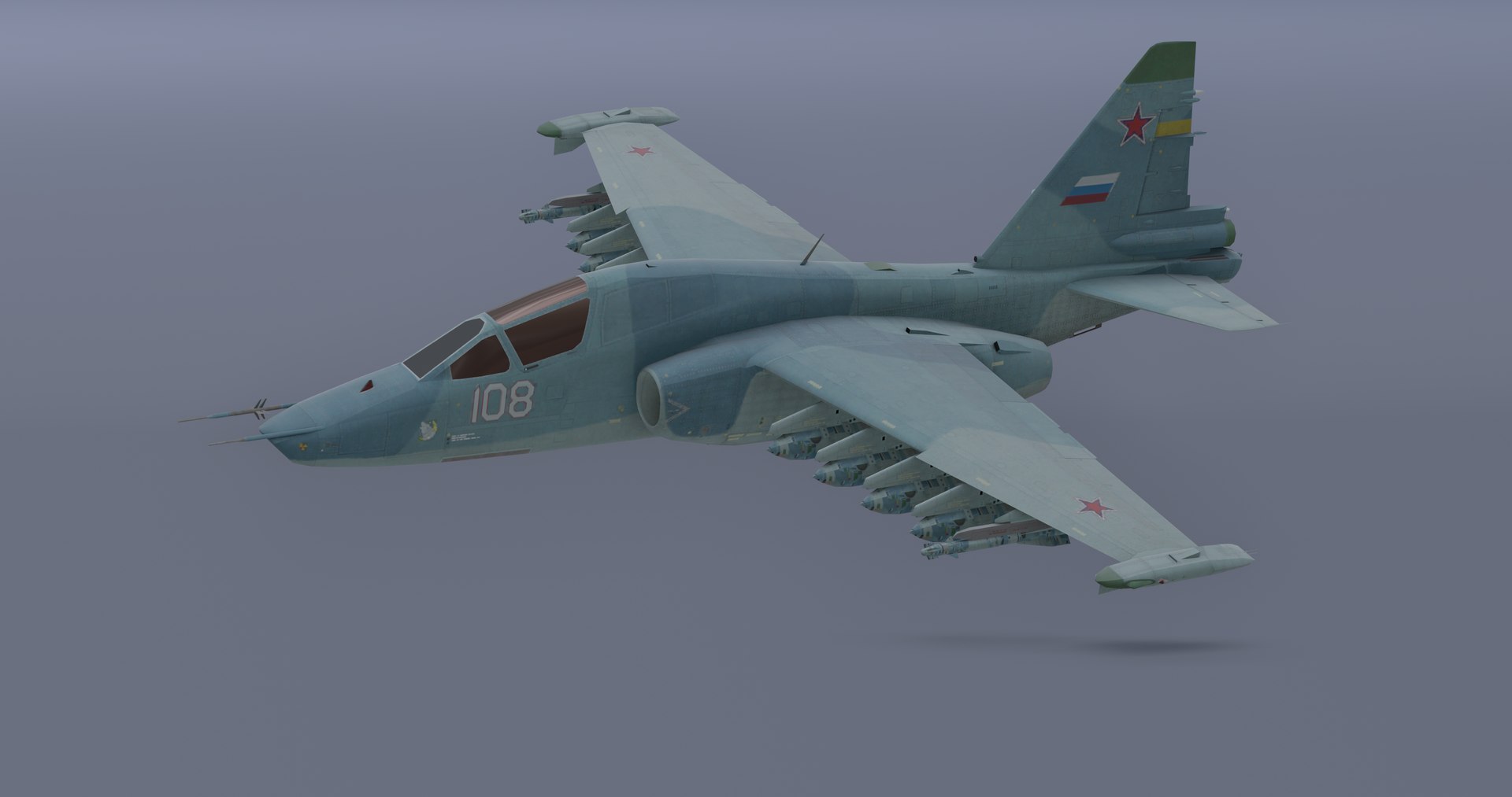 Su-25TM 개구리발 3D 모델 - TurboSquid 2140037