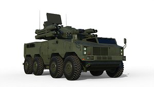 Type 625E AA Gun Missile System 3D model