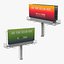 Unipole Billboards - Single and Double Panel Set