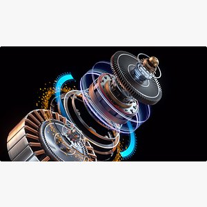 3D machinery Starter electric motor